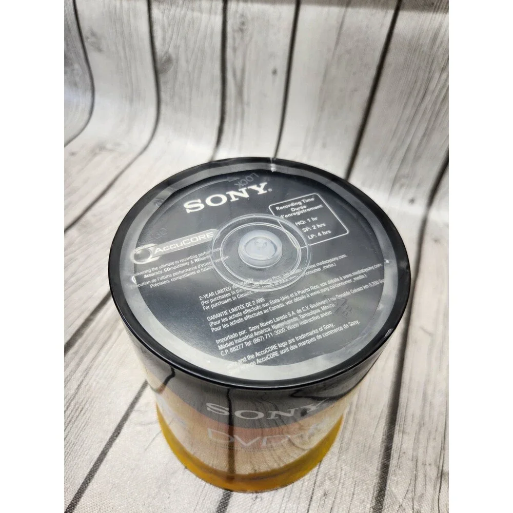 SONY DVD-R 100 Pack 120 Minutes 4.7 GB Blank Media Disc Sealed New